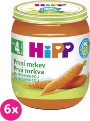 6x HiPP BIO První mrkev (125 g) - zeleninový příkrm