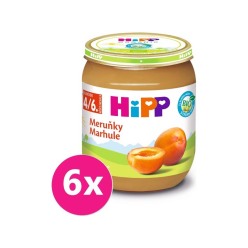 6x HiPP BIO s meruňkami (125 g) - ovocný příkrm