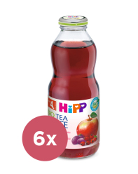 6x HiPP BIO Šípkový čaj se šťávou z červených plodů 500 ml