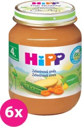 6x HiPP BIO zeleninová směs (125 g) - zeleninový příkrm
