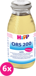 6x HiPP ORS 200 Jablko - rehydratační výživa (200 ml)