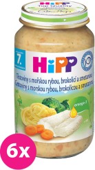 6x HiPP tagliatelle s mořskou rybou, brokolicí a smetanou (220 g) - maso-zeleninový příkrm