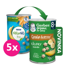 5x GERBER Organic křupky banánové 35 g