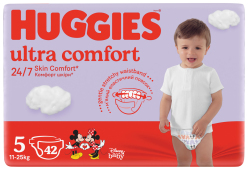 HUGGIES® Pleny jednorázové Ultra Comfort Jumbo 5 (11-25 ks), 42 ks