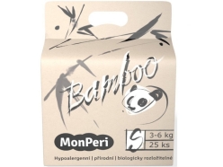 MONPERI Bamboo Pleny jednorázové eko S (3-6 kg) 25 ks