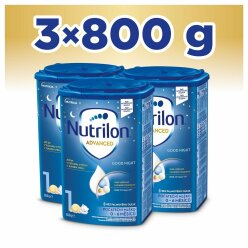 3x NUTRILON 1 Advanced Good Night počáteční kojenecké mléko od narození 800 g