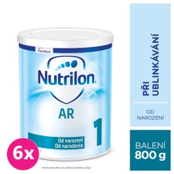 6x NUTRILON 1 AR speciální počáteční mléko 800 g, 0+