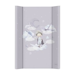CEBA BABY Podložka přebalovací 2-hranná s pevnou deskou (50x70) Basic Wild Swans