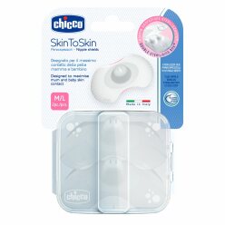 Chránič bradavek SkinToSkin silikon 2 ks, M / L