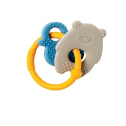 Kousátko silikonové BPA free Lapidou medvídek šedá