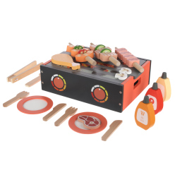 Dřevěný BBQ gril set