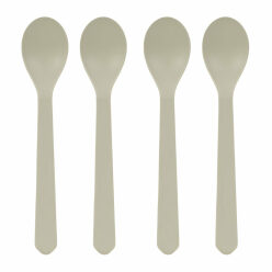 Spoon Set Geo 4pc warm grey