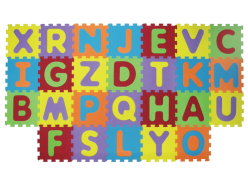 Puzzle pěnové 199x115 cm písmena
