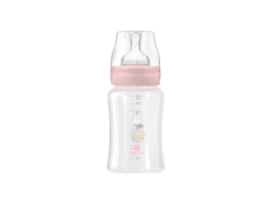 Kojenecká láhev 240ml 3m+ Hippo Dreams Pink