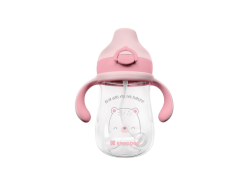 Hrnek se silikonovým pítkem 300ml 6m+ Bear with me Pink