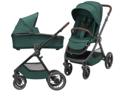 Oxford kočárek + korbička Oria Essential Green