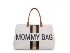 Přebalovací taška Mommy Bag Big Off White / Black Gold