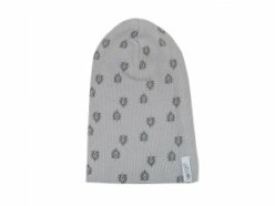 LODGER Beanie Print Rib Sharkskin 0 - 6 měsíců
