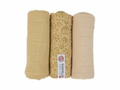 LODGER Swaddler Flower Tribe 3balení 70 x 70 cm Sand