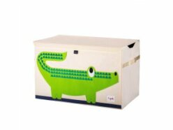 3 SPROUTS Truhla na hračky Crocodile Green