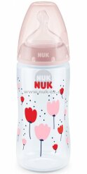 NUK FC+ láhev s kontrolou teploty, 300 ml růžová