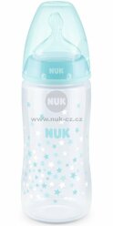 NUK FC+ láhev s kontrolou teploty, 300 ml tyrkysová