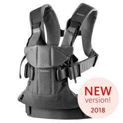 Ergonomické nosítko Babybjorn ONE Denim grey/Dark grey Cotton 2018