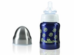 PACIFIC BABY HOT-TOT TERMOSKA 125 ML modrá-spirálky