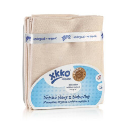 Pleny z biobavlny XKKO Organic 60x60 - Bird Eye Natural