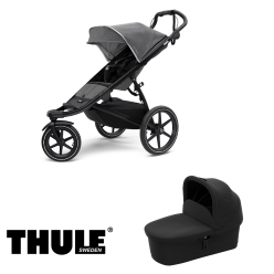 Thule Urban Glide 2 Black/Grey melánge + Hluboká korba SET