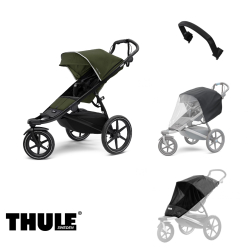 Thule Urban Glide 2 SET s doplňky Black/cypress green