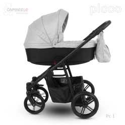 Dětský kočárek Camarelo Picco PC-1 světle šedá