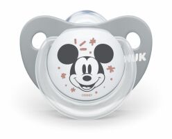 NUK Dudlík Mickey, 0-6 m - šedá