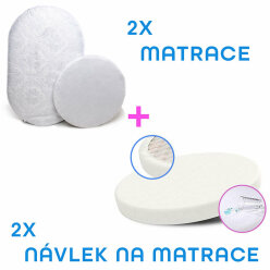 Mimiko matrace 2x + návlek na matrace 2x