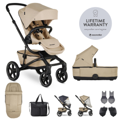 Kombinovaný kočárek EASYWALKER JIMMEY SET XXL s příslušenstvím - Sand Taupe