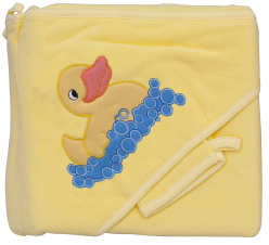 Froté ručník - Scarlett kačenka s kapucí - žlutá