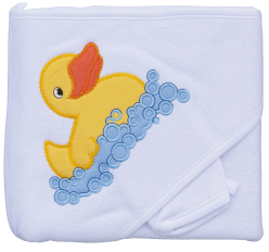 Froté ručník - Scarlett kačenka s kapucí - bílá